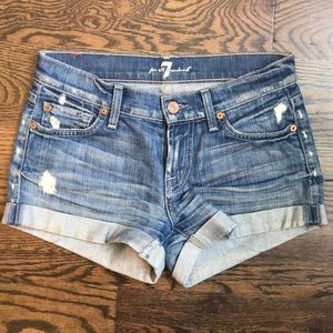 7 For All Mankind Denim Shorts
